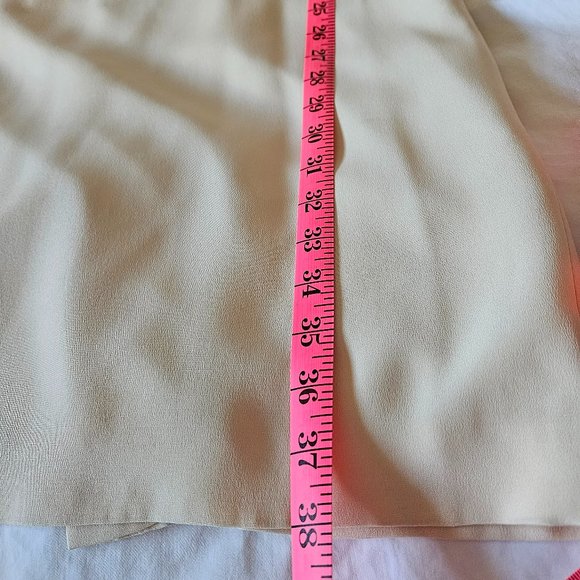 Windsmoor Pale Yellow Silk Sheath Sz 10 - Picture 15 of 15